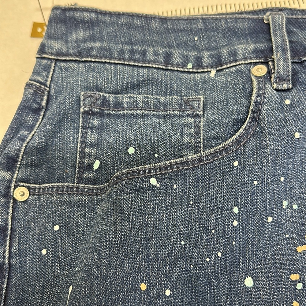 26WP JEANS PAINT SPLATTER MARTHA STEWART - Picture 4 of 11